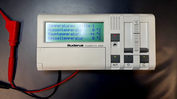 Buderus Ecomatic 4000 - Nach Reparatur - Buderus Ecomatic 4000 - Display Fehler