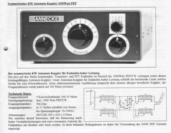 Annecke Koppler 1kW