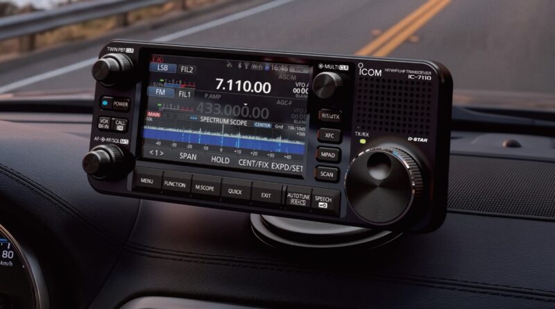 Icom IC-7110 Bedienkopf im Fahrzeug